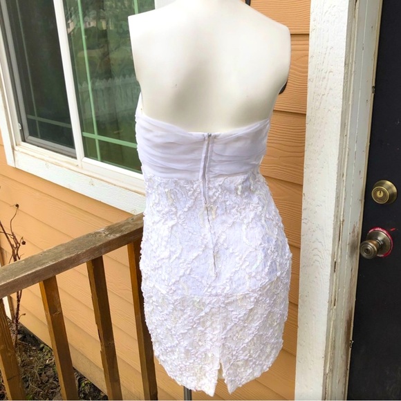 Vintage Delaru 80s Bob Mackie Style Strapless Cocktail Dress - Picture 2 of 5